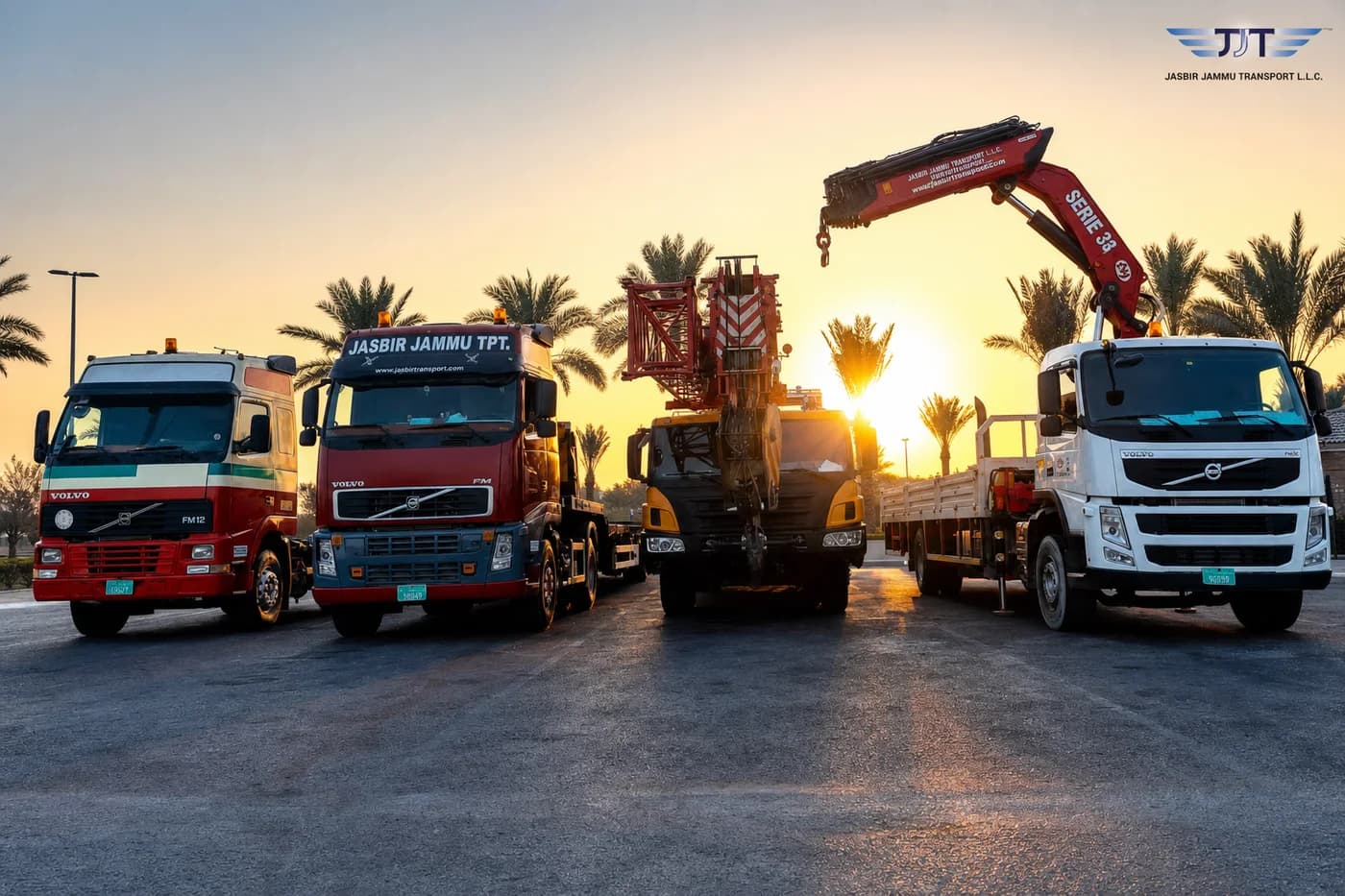The JJT Fleet at Sunset