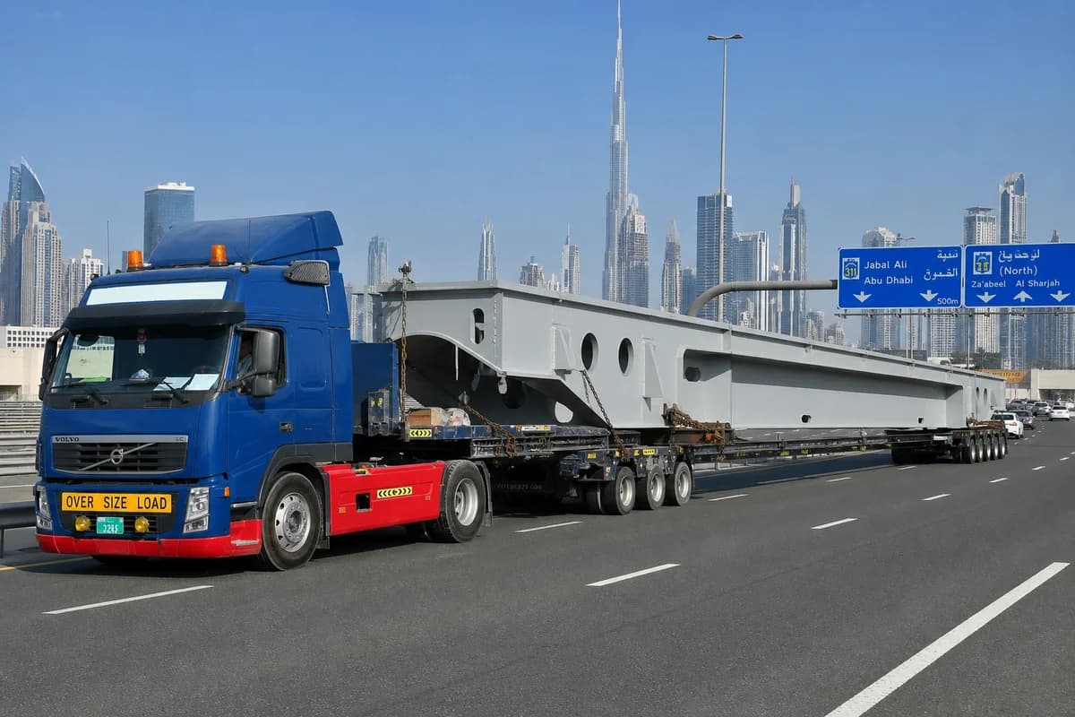 Truck Trailer Rental (12–45 Metres) — Project Cargo service by JJT Dubai